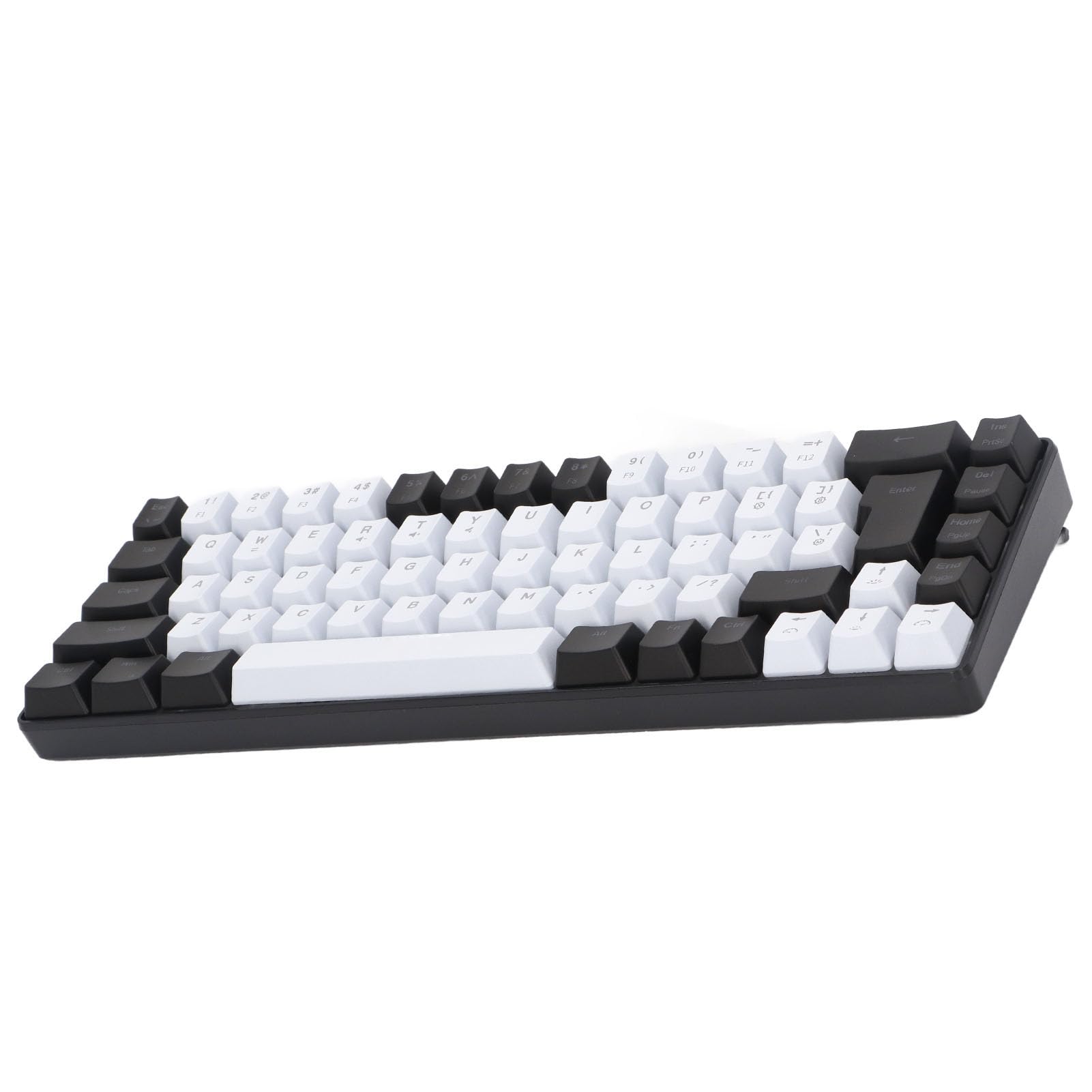 Amazon | Generic メンブレンゲーミングキーボード 68キー 白黒 – RGB